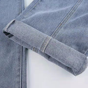 Slim Mid-waist Flattering Denim Bell-bottom Pants