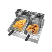 Globalstar 12L Commercial Double Deep Fryer | GS-82A