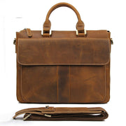 Retro Crazy Horse Leather Crossbody Bag