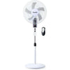 Saachi 16 Inch Stand Fan With Remote Control, 3 Speed, 3 Wind Modes NL-FN-1739SR – White.