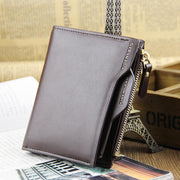 New wallet men short section wallet cross section men's vertical card package driver's license package