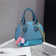 Cute sequined mini shell bag
