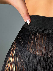 Ladies Tassel Beach Holiday Short Dress