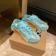 Leather casual shoes fashion high-end women