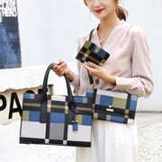 Korean Style Plaid Three-piece Messenger Bag