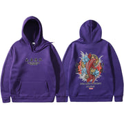 Mens Hip Hop Hoodie Ukiyoe Streetwear