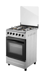Globalstar 4 Gas Standing Cooker + Gas Oven – Silver