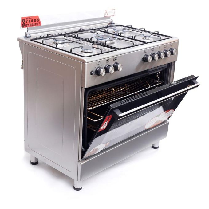 BlueFlame Cooker  90x90x60cm Full Gas Cooker with Gas Oven ET905GR