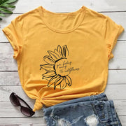 You Belong Among The Wildflower Crew Neck Short Sleeve