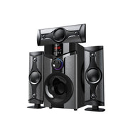 Saachi 3.1 Channel Multimedia Speaker System – Powerful Bass, Bluetooth, USB, FM & Remote Control - Black