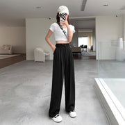Women's Wide-leg Design Pants Spring And Autumn High Waist Draping