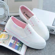 Summer Student Spring One-step Lazy  Flat White Shoes