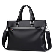 Large Capacity Business Handbag Men's Soft Leather Briefcase