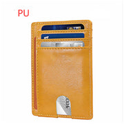 Card Holder Leather Foreign Trade Men RFID Anti-theft Swiping European And American Card Holder Male Amazon Hot Products Card Holder