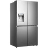 Hisense 720L Ice And Water Dispenser Smart WIFI Enabled Side-by-Side Refrigerator Silver