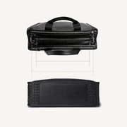 Men's sheepskin woven briefcase