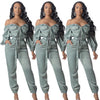 Women's Streetwear Sexy Off Shoulder Jumpsuit