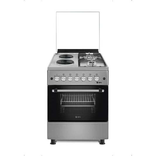SPJ 60X60cm Premium Cooker With 2 Gas Burners And 2 Electric Plates (Made In Turkey) – Stainless Steel (3YR WRTY)