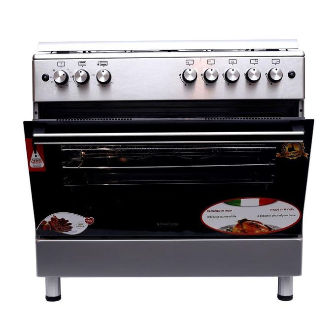 BlueFlame Cooker  90x90x60cm Full Gas Cooker with Gas Oven ET905GR
