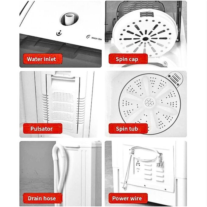 Onida 5Kg Twin Tub Washing Machine - White.