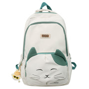 Japanese Cute Cat College Style Large Capacity Schoolbag