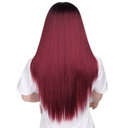 Women's fake long straight hair