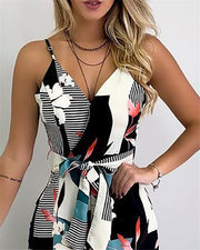 Sling temperament wide-leg jumpsuit