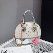 Cute sequined mini shell bag