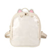 Korean Girls Transparent Candy Color Cute Student Schoolbag