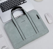 Waterproof PU Leather Briefcase Laptop Bag For Women Business Handbag 13.3 14 15.6 Inch For Macbook Pro 13 15 Case Notebook Bag