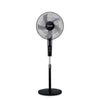 Saachi 16 Inch Stand Fan With Remote Control, 3 Speed, 3 Wind Modes - Black