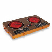 Hoffmans HM-9099 Double Infrared Cooker - Brown