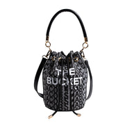 Fashion Alphabet Bucket Bag Retro Portable Messenger Bag