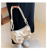 Niche Crossbody Texture Chain Bow Shoulder Bag