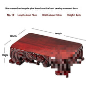 Solid Wood Ornament Base Can Be Carved With Grooves