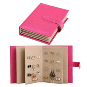 Jewelry Box Earring Book Portable Earrings Bag Storage Album Books Boxes Jewelry Necklace Collect Organizer