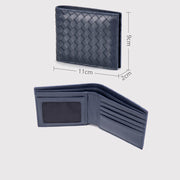 Leather woven wallet