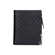 Men's Short Checked Horizontal Coin Purse