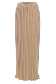 Chiffon pleated double flared skirt