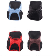 New pet backpack Oxford mesh breathable dog backpack outdoor travel cat bag dog out portable backpack