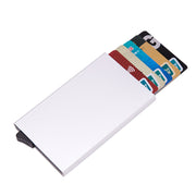 High-grade Alumina Mult-card Holder Solid Color Automatic Pop-up Anti-theft Bank Card Box