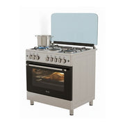 SPJ 80X60cm Premium Cooker With 4 Gas Burners and 2 Electric Plates – Black