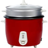 SPJ 2.2 Liter Electric Rice Cooker With Steamer, Stainless Steel Lid, Non-Stick Aluminium Inner Pot, Automatic Keep Warm Function- Red