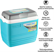Pinnacle Primero Ice Cooler Box, Keeps Cold Upto 72 Hours (32 Litre, Blue)