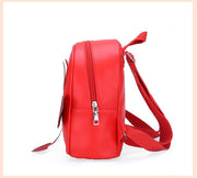 Girls PU Leather Backpack Snacks Decoration Bag