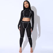 Long Sleeve Yoga Fitness Fashion Set