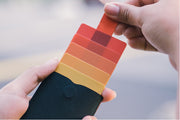 Cascading pull card package colorful gradient ultra-thin wallet simple smart multi-card portable business card package