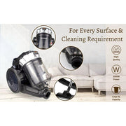 Sonashi Cyclone Vacuum Cleaner, SVC-9028C - Black