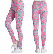 Printed thin pencil feet pants stretch big ladies yoga pants leggings