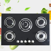 Digiwave 5 Burners 30” Black Gas Stove | DWHOBG2005